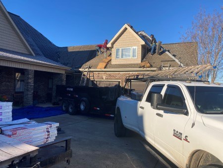 Hail damaged roof replacement in florence al